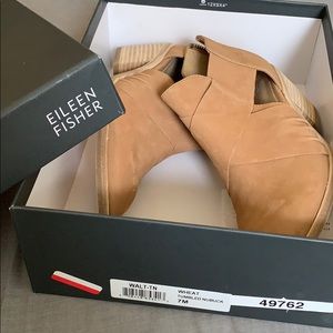 Worn once Eileen Fisher booties.